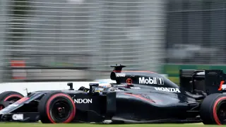 Fernando Alonso en la jornada de clasificación para el GP de Australia