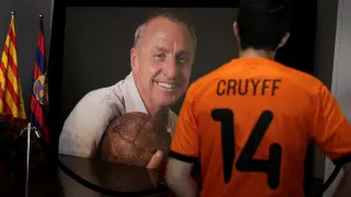 Último adios a Johan Cruyff en el Camp Nou.