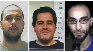 Los hermanos El Bakraoui y Fayçal Cheffou, implicados en los atentados.