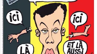 La polémica portada del semanario satírico francés Charlie Hebdó tras los atentados de Bruselas.