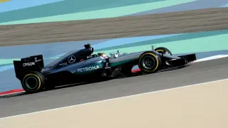 Lewis Hamilton en Bahréin