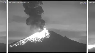 Explosiones en Popocatépetl.