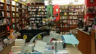 Interior de la Librería Cálamo de Zaragoza.