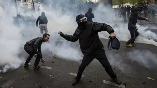 Este sábado se registraron graves incidentes en París tras la manifestación contra la reforma laboral.
