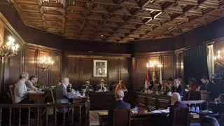 Pleno ordinario del Ayuntamiento de Soria, en una fotografía de archivo.