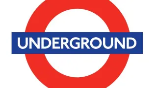 Logo del metro de Londres.