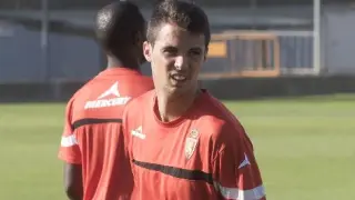 Erik Morán, en un entrenamiento reciente en la Ciudad Deportiva.