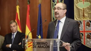 El presidente de Aragón, Javier Lambán, en una imagen de archivo.
