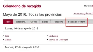 Imagen de la web del servicio donaciones de sangre de la Generalitat de Cataluña