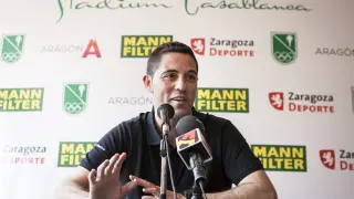 Víctor Lapeña, este jueves en el Stadium Casablanca
