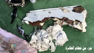 Primeras imágenes del avión de EgyptAir siniestrado.