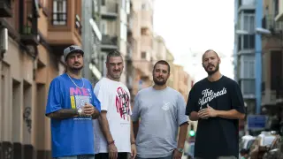 Los cuatro ex integrantes del antiguo grupo Violadores del Verso, en imagen de archivo.