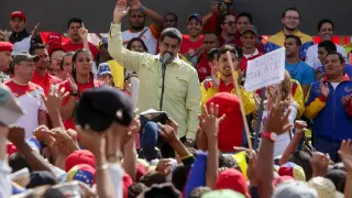 Nicolás Maduro en Caracas.