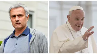 Mourinho y el papa Francisco.