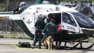 El helicóptero de la Guardia Civil en un rescate anterior en Benasque.
