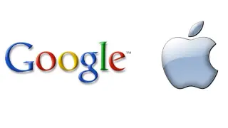 Logotipos de ?Google y Apple.