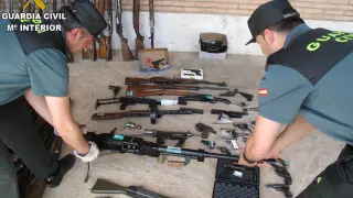 Alguna de las armas destruidas fueron intervenidas en operaciones contra el tráfico ilícito de armas en la provincia de Teruel.