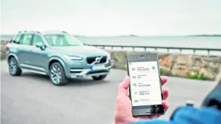 Aplicaciones del móvil para controlar el coche, en esta ocasión, del fabricante sueco Volvo.