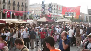 El centro de Zaragoza acoge el Mercado Medieval de las Tres Culturas este fin de semana.