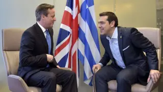 Cameron con Tsipras en 2015.