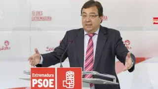 El presidente de la Junta de Extremadura y secretario general del PSOE regional, Guillermo Fernández Vara.