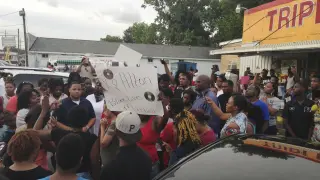 Protestas en Baton Rouge (Luisiana) por la muerte de de Alton Sterling a manos de dos policías blancos.