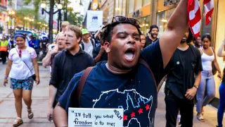 Protesta en Chicago tras la ola de violencia en Dalas