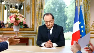 François Hollande este jueves en París.
