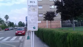 Parada del autobús en Torres de San Lamberto