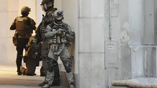 Despliegue policial tras el tiroteo en Múnich.