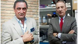 Los premiados Carlos Herrera y Luis Oro.
