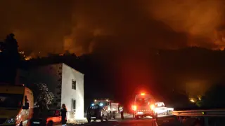 Dispositivo de extinción del incendio en La Palma.