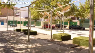 Estado de la Plaza Santa Rosa de Lima.