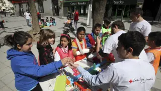 Foto archivo de otras actividades de la Cruz Roja Juventud en Huesca
