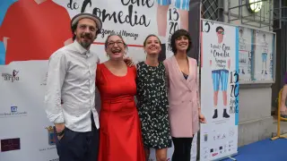 Fele Martínez, Luisa Gavasa, Michelle, Jenner y Belén Cuesta este sábado en Tarazona.