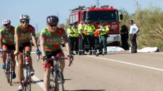 Dos ciclistas mueren atropellados en Botorrita