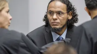 El acusado Achmad al Mahdi al Faqi durante el primer día de juicio