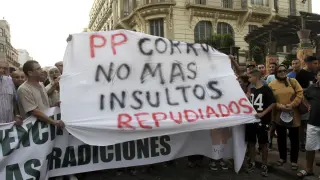 Protesta en Melilla contra la prohibición de entrada de corderos desde Marruecos.