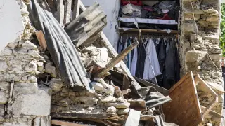 Destrozos que causó el terremoto en Amatrice.