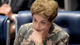 Rousseff durante el juicio.