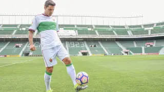 Dorca, en su presentación como jugador del Elche