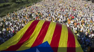 Celebración de la Diada en Cataluña