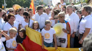 Celebración de la Diada en Cataluña.