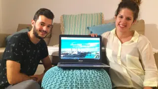 Adrián Espinosa y Alicia Gasión, creadores de 'Un buen día en Zaragoza'