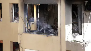 Explosión en un piso de Premià de Mar.