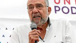 Pedro Arrojo, parlamentario aragonés de Podemos.