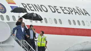 Llegada del rey emérito de España , Juan Carlos a Colombia