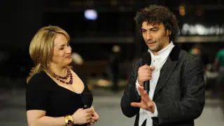 El tenor Jonas Kaufmann con la soprano Patricia Racette