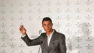 Cristiano Ronaldo durante la inauguración de su segundo hotel Pestana CR7.