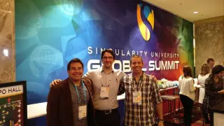 Juan Monzón (izquierda), en la Singularity University